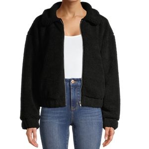 Black Faux Sherpa